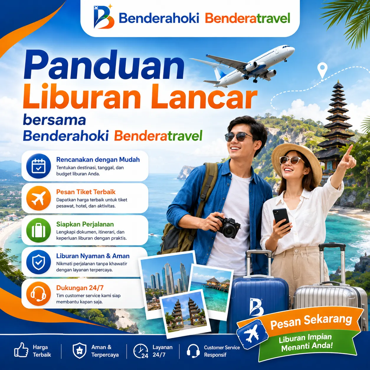 Panduan liburan Benderahoki Benderatravel